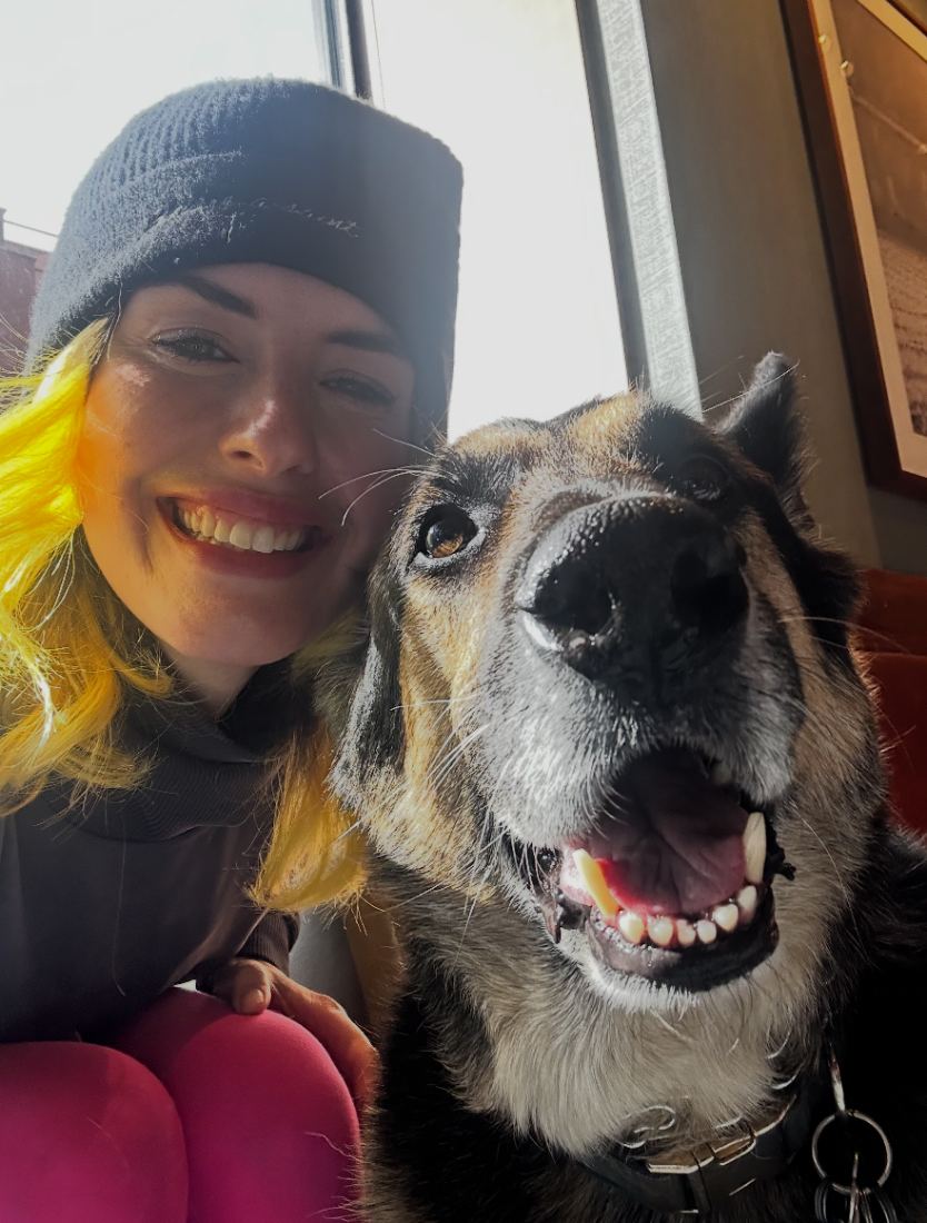 Britta with a senior shepherd