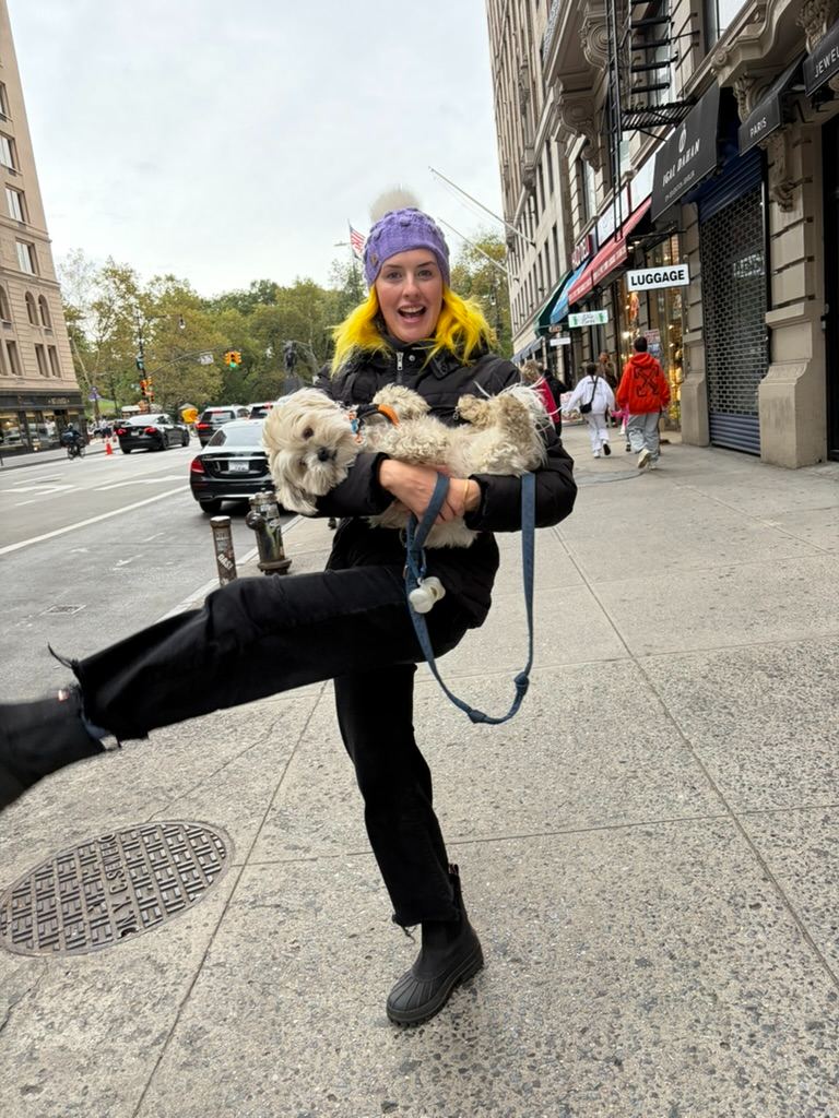 A dog on the Upper West Side